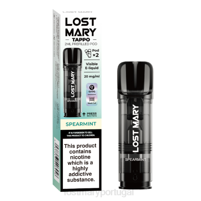 LOST MARY Sale - hortelã cápsulas pré-cheias de Lost Mary Tappo - 20 mg - 2 unidades BP2F176