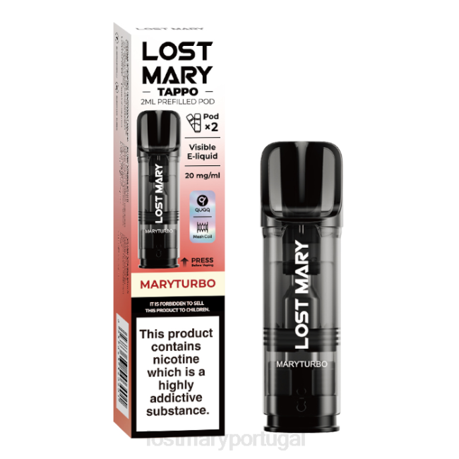 LOST MARY Vape Portugal - maryturbo cápsulas pré-cheias de Lost Mary Tappo - 20 mg - 2 unidades BP2F185