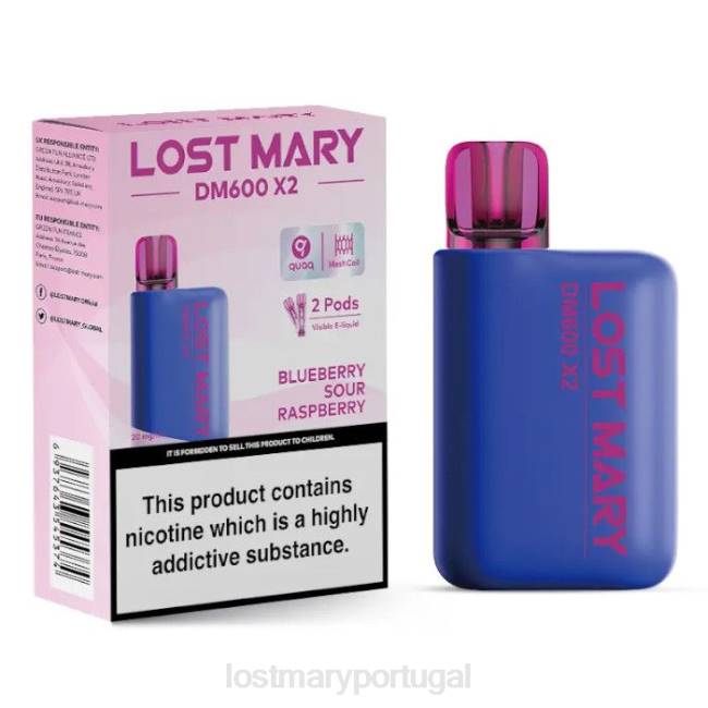 LOST MARY Portugal - framboesa azeda de mirtilo vape descartável perdido mary dm600 x2 BP2F202