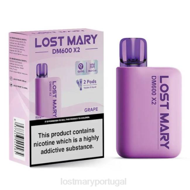 LOST MARY Portugal - uva vape descartável perdido mary dm600 x2 BP2F192