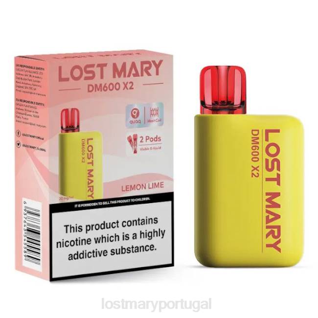 LOST MARY Primor - limão vape descartável perdido mary dm600 x2 BP2F194
