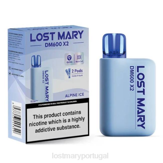LOST MARY Sale - gelo alpino vape descartável perdido mary dm600 x2 BP2F186