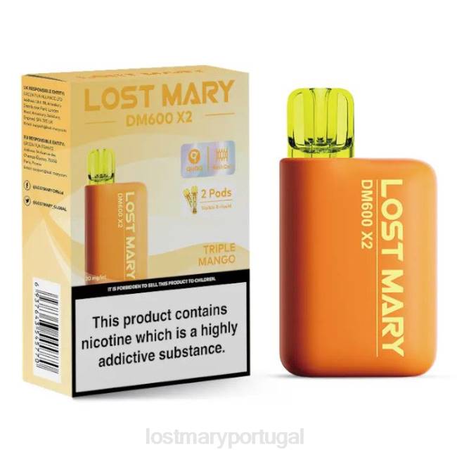 Vape LOST MARY Comprar - manga tripla vape descartável perdido mary dm600 x2 BP2F199