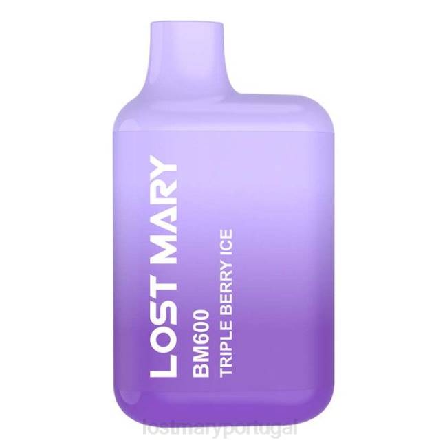 LOST MARY Vape - gelo de baga tripla vape descartável mary perdido bm600 BP2F131