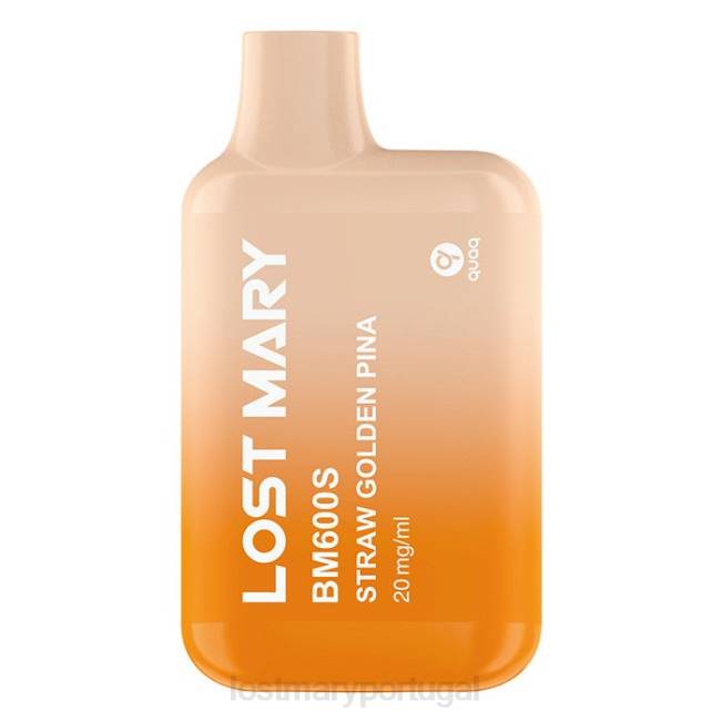 LOST MARY Flavours - pina dourada de palha Lost Mary Bm600s 20mg vaporizador descartável BP2F170