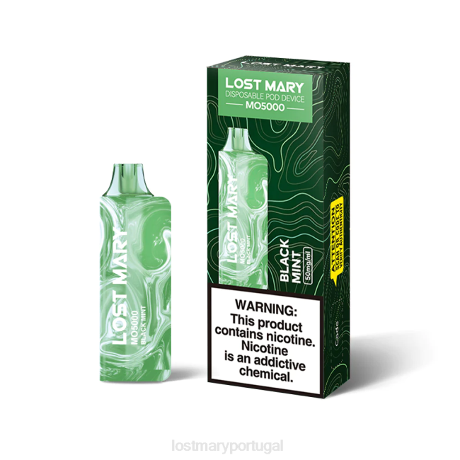 Vape LOST MARY Comprar - menta preta Maria perdida mo5000 BP2F9