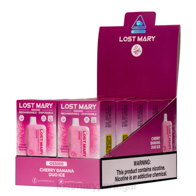 LOST MARY Flavours - gelo duo cereja banana Maria perdida os5000 BP2F20