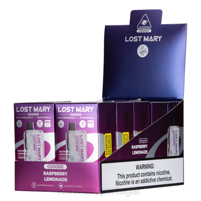 LOST MARY Flavours - limonada de framboesa brilho de mary perdida os5000 BP2F60