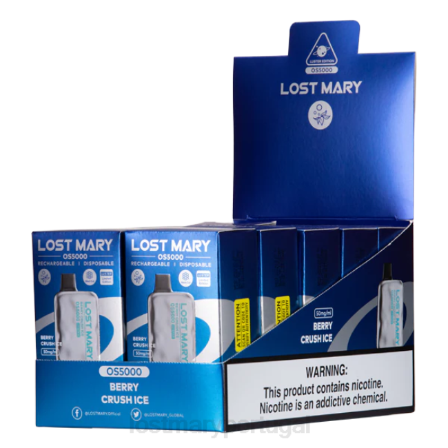 LOST MARY Vape Portugal - gelo picado de baga brilho de mary perdida os5000 BP2F5