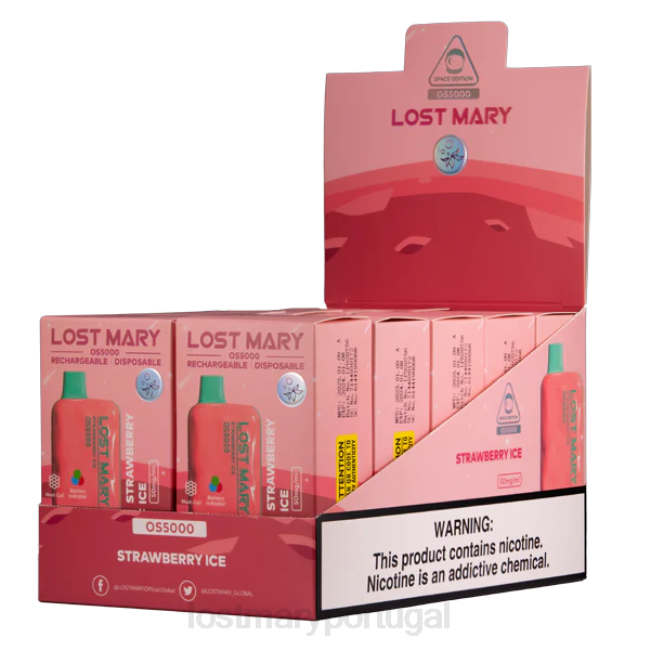 LOST MARY Vape Sale - gelo de morango Maria perdida os5000 BP2F67