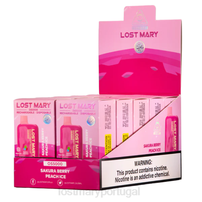 LOST MARY Vape - gelo de pêssego de sakura Maria perdida os5000 BP2F61