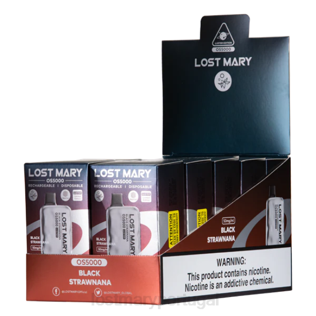 LOST MARY Vape - palha preta brilho de mary perdida os5000 BP2F11