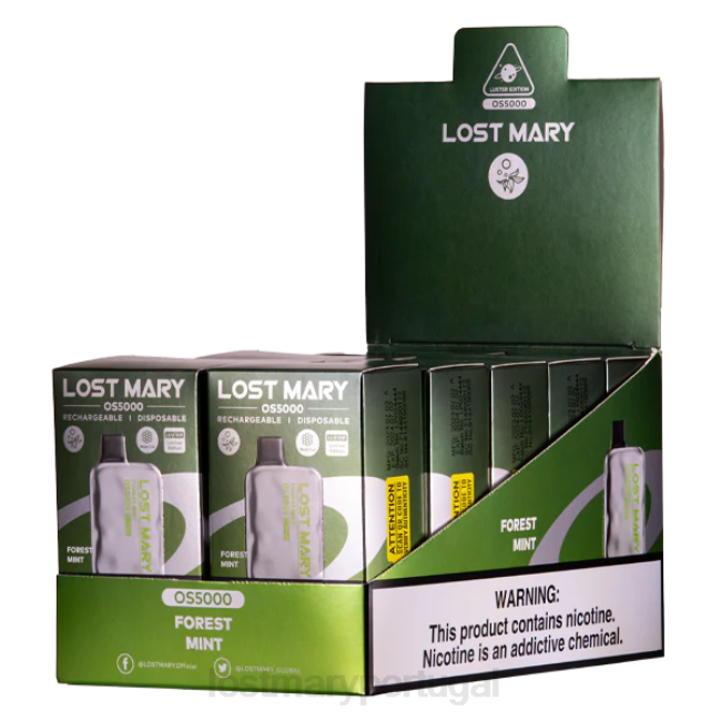 Vape LOST MARY Comprar - hortelã da floresta brilho de mary perdida os5000 BP2F29