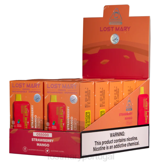 Vape LOST MARY Comprar - manga morango Maria perdida os5000 BP2F69