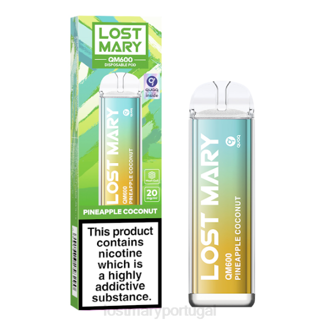 Vape LOST MARY Comprar - coco abacaxi vape descartável perdido mary qm600 BP2F169